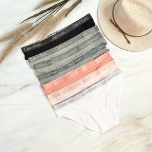 🆕 CALVIN KLEIN 7-Pack Carousel Logo Cotton Bikini Women Medium